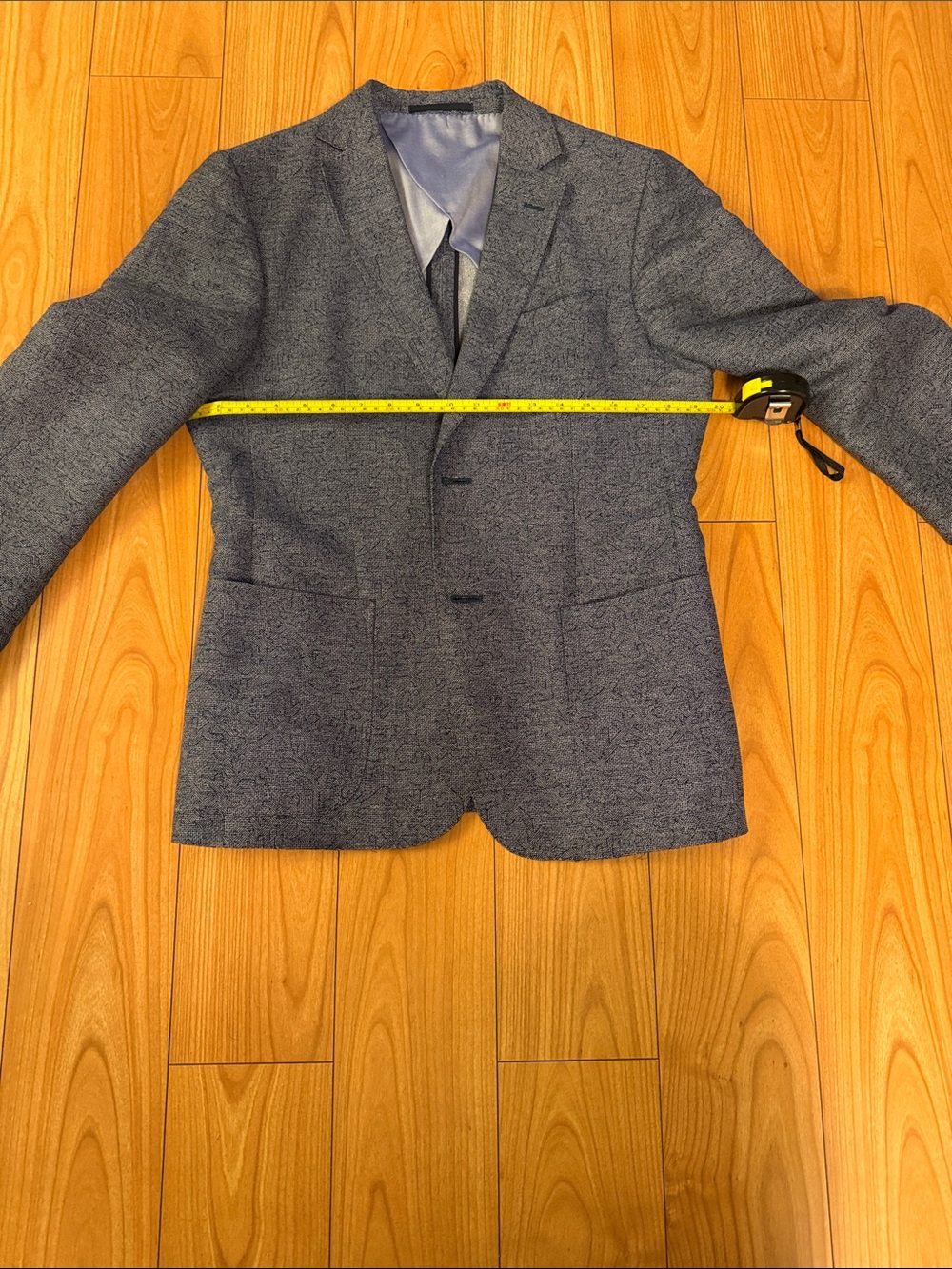Z Zegna Gray-Blue Textured Two-Button Sport Coat